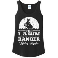 The Lawn Ranger Rides Again Cute Lawn Caretaker Ladies Essential Tank