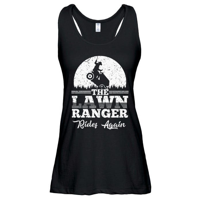 The Lawn Ranger Rides Again Cute Lawn Caretaker Ladies Essential Flowy Tank