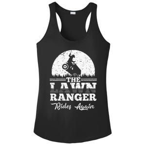 The Lawn Ranger Rides Again Cute Lawn Caretaker Ladies PosiCharge Competitor Racerback Tank