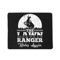 The Lawn Ranger Rides Again Cute Lawn Caretaker Mousepad