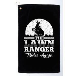 The Lawn Ranger Rides Again Cute Lawn Caretaker Platinum Collection Golf Towel