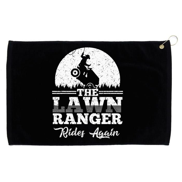 The Lawn Ranger Rides Again Cute Lawn Caretaker Grommeted Golf Towel