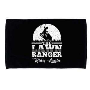 The Lawn Ranger Rides Again Cute Lawn Caretaker Microfiber Hand Towel