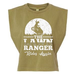 The Lawn Ranger Rides Again Cute Lawn Caretaker Garment-Dyed Women's Muscle Tee