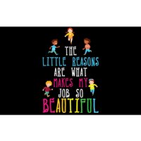 The Little Reasons Makes My Job So Beautiful Daycare Teacher Bumper Sticker