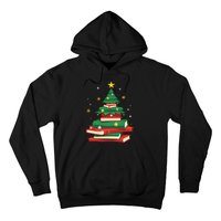 Tree Love Reading Books Librarian Women Funny Christmas Hoodie