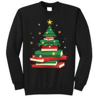 Tree Love Reading Books Librarian Women Funny Christmas Sweatshirt