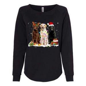 Three Labrador Retriever Xmas Labrador Retriever Lover Gift Womens California Wash Sweatshirt