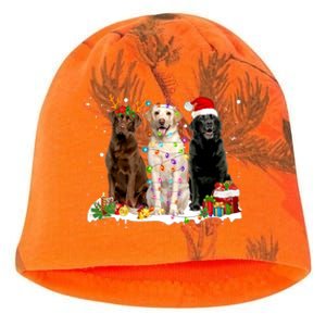 Three Labrador Retriever Xmas Labrador Retriever Lover Gift Kati - Camo Knit Beanie