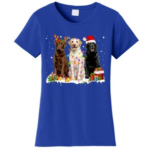 Three Labrador Retriever Xmas Labrador Retriever Lover Gift Women's T-Shirt