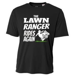 The Lawn Ranger Rides Again Lawn Mower Mowing Cooling Performance Crew T-Shirt