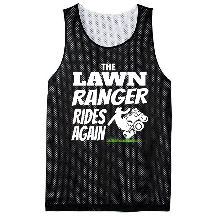 The Lawn Ranger Rides Again Lawn Mower Mowing Mesh Reversible Basketball Jersey Tank