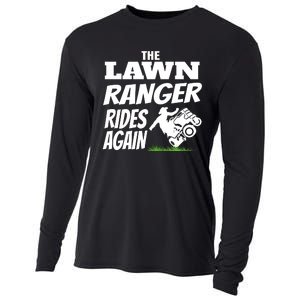 The Lawn Ranger Rides Again Lawn Mower Mowing Cooling Performance Long Sleeve Crew