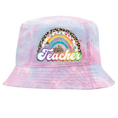 Teacher Life Rainbow Teacher Shirts for  Best Teacher Tie-Dyed Bucket Hat