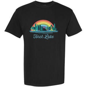 Torch Lake Rainbow Lake Souvenir Garment-Dyed Heavyweight T-Shirt