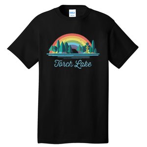 Torch Lake Rainbow Lake Souvenir Tall T-Shirt