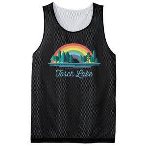 Torch Lake Rainbow Lake Souvenir Mesh Reversible Basketball Jersey Tank