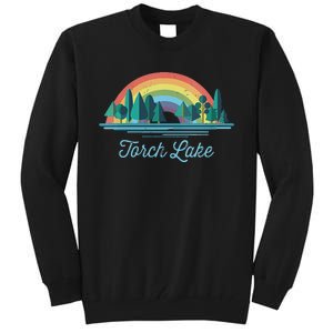 Torch Lake Rainbow Lake Souvenir Tall Sweatshirt