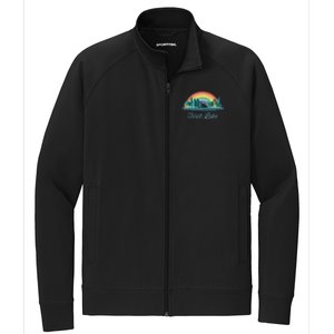 Torch Lake Rainbow Lake Souvenir Stretch Full-Zip Cadet Jacket