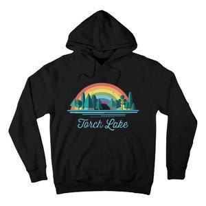 Torch Lake Rainbow Lake Souvenir Tall Hoodie