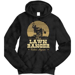 The Lawn Ranger Rides Again Landscraper Mower Landscaping Tie Dye Hoodie