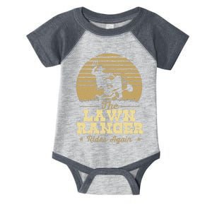 The Lawn Ranger Rides Again Landscraper Mower Landscaping Infant Baby Jersey Bodysuit