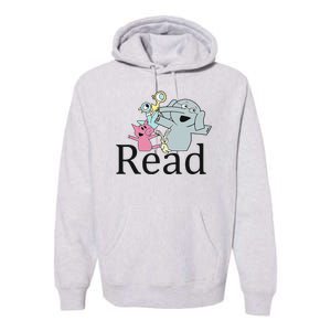 Teacher Library Read Book Club Piggie Elephant Pigeons Funny Premium Hoodie