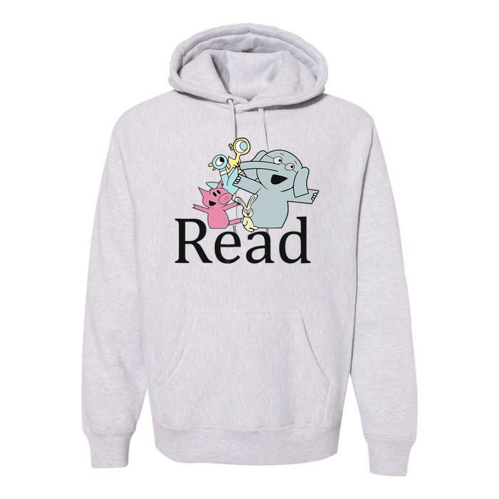 Teacher Library Read Book Club Piggie Elephant Pigeons Funny Premium Hoodie