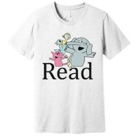 Teacher Library Read Book Club Piggie Elephant Pigeons Funny Premium T-Shirt