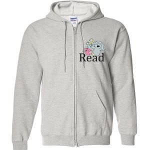 Teacher Library Read Book Club Piggie Elephant Pigeons Funny Full Zip Hoodie