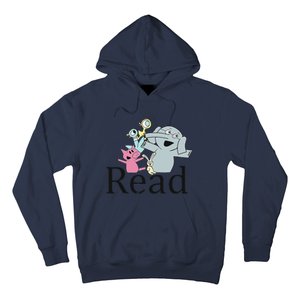 Teacher Library Read Book Club Piggie Elephant Pigeons Funny Hoodie