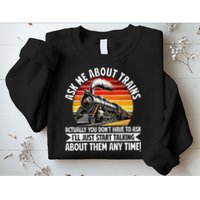 Train Locomotive Railway Conductor Train Engineer Retro Sweatshirt