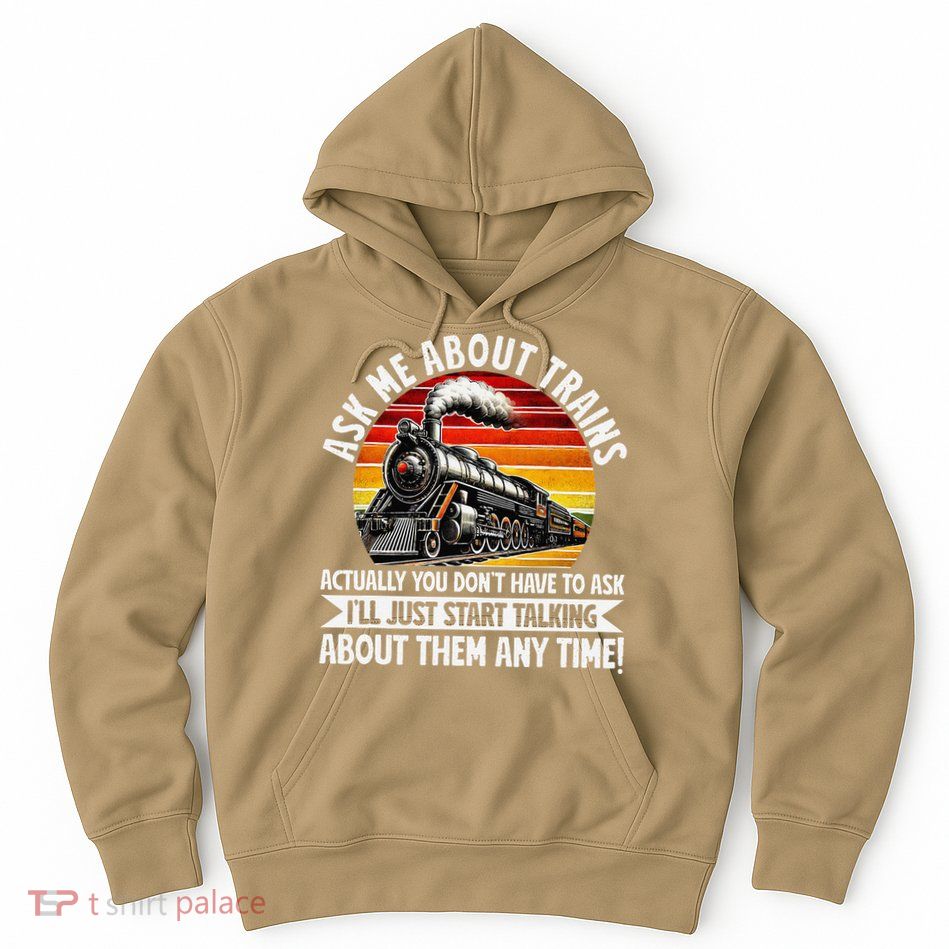 Train Locomotive Railway Conductor Train Engineer Retro Hoodie