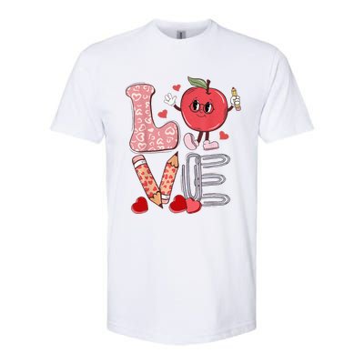 Teacher Love Retro Groovy Women's Day Gifts For Teachers Softstyle® CVC T-Shirt