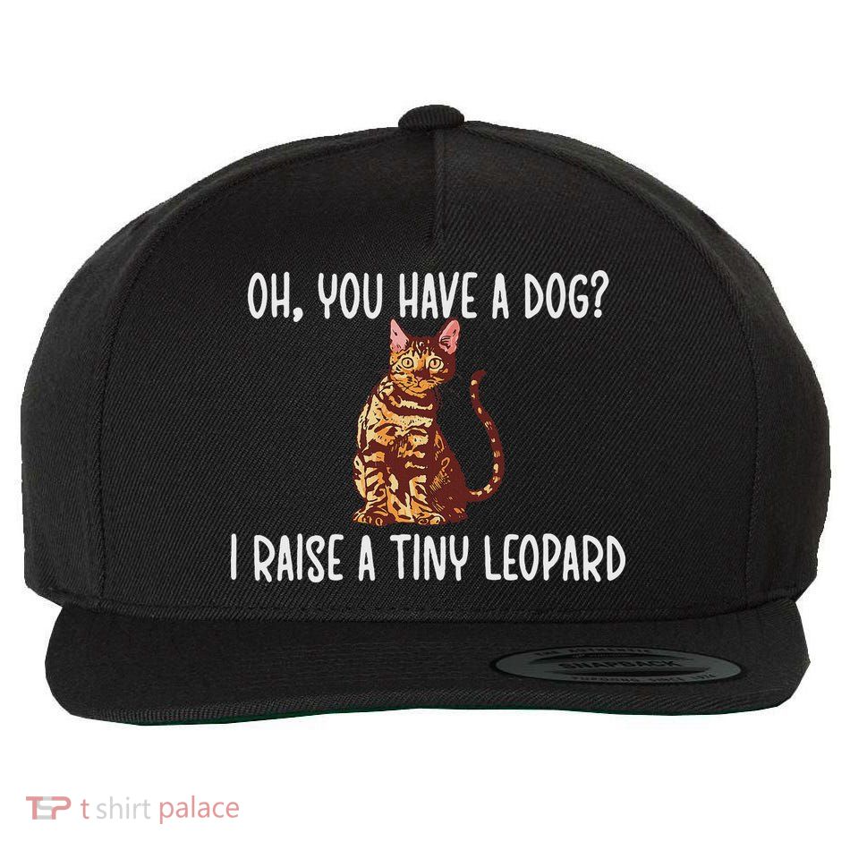Tiny Leopard Rosetted Bengal Cat Owner Wool Snapback Cap