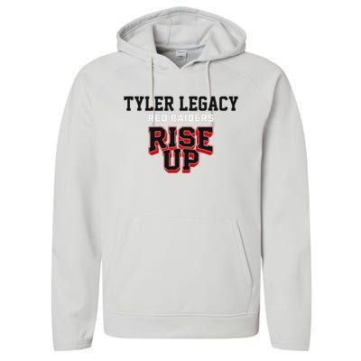 Tyler Legacy Red Raiders Rise Up Hs Performance Fleece Hoodie