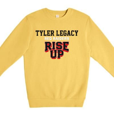 Tyler Legacy Red Raiders Rise Up Hs Premium Crewneck Sweatshirt