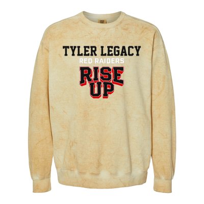 Tyler Legacy Red Raiders Rise Up Hs Colorblast Crewneck Sweatshirt