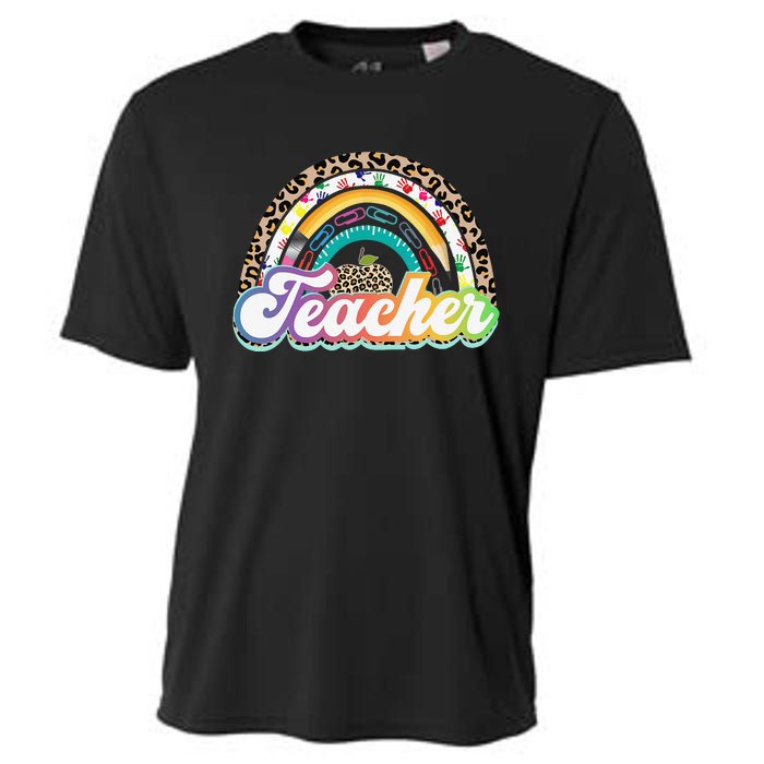 Teacher Life Rainbow Teacher for Wo Best Teacher Cooling Performance Crew T-Shirt