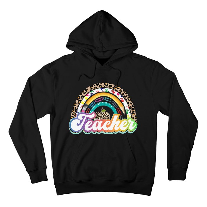 Teacher Life Rainbow Teacher for Wo Best Teacher Hoodie