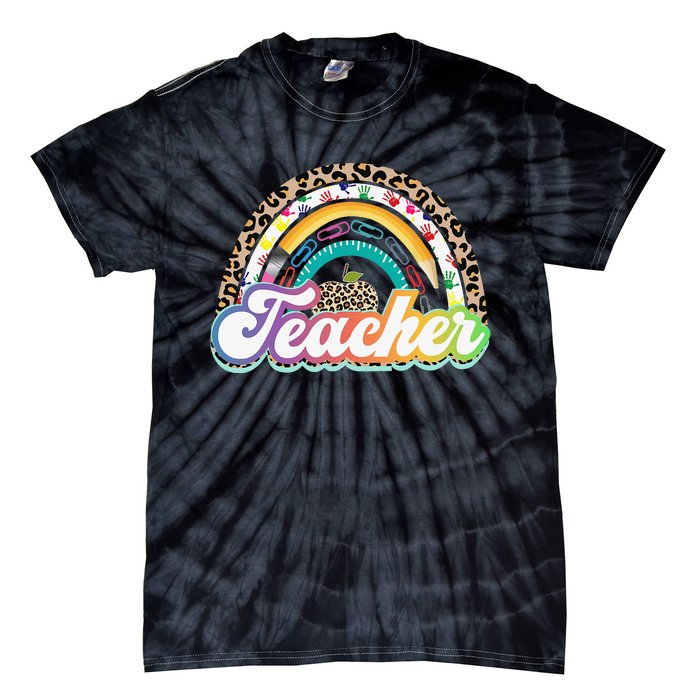 Teacher Life Rainbow Teacher for Wo Best Teacher Tie-Dye T-Shirt