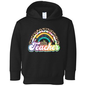 Teacher Life Rainbow Teacher for Wo Best Teacher Toddler Hoodie