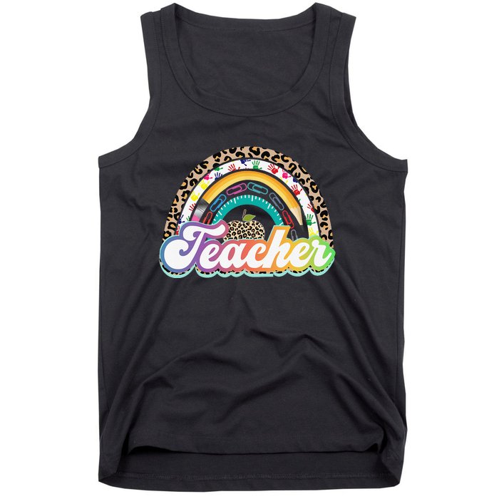 Teacher Life Rainbow Teacher for Wo Best Teacher Tank Top