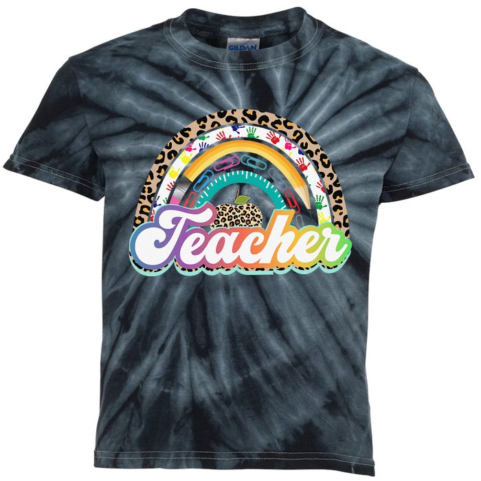 Teacher Life Rainbow Teacher for Wo Best Teacher Kids Tie-Dye T-Shirt