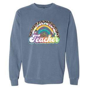 Teacher Life Rainbow Teacher for Wo Best Teacher Garment-Dyed Sweatshirt