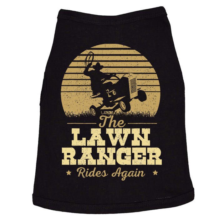 The Lawn Ranger Rides Again Landscraper Mower Landscaping Doggie Tank