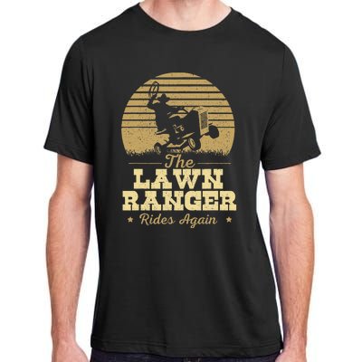 The Lawn Ranger Rides Again Landscraper Mower Landscaping Adult ChromaSoft Performance T-Shirt