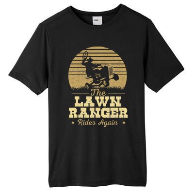 The Lawn Ranger Rides Again Landscraper Mower Landscaping Tall Fusion ChromaSoft Performance T-Shirt