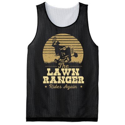 The Lawn Ranger Rides Again Landscraper Mower Landscaping Mesh Reversible Basketball Jersey Tank