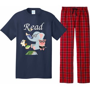 Teacher Library Read Book Club Piggie Elephant Pigeons Funny Pajama Set